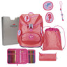 DerDieDas ErgoFlex Light Exklusiv Superflash - Schulranzen Set 5tlg. 800g (Coral Reef)