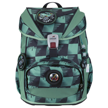 DerDieDas ErgoFlex Light Exklusiv Superflash - Schulranzen Set 5tlg. 800g (Super Truck) - Markenkoffer