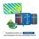 DerDieDas ErgoFlex Tiny Exklusiv Neon - Schulranzen Set 5tlg. 900g (Monster) - Markenkoffer