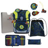 DerDieDas ErgoFlex Tiny - Schulranzen Set 5tlg. 900g (Neon Crazy) - Markenkoffer