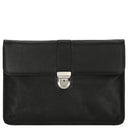 D&N Easy Business - Schreibmappe 27 cm Leder (schwarz) - Markenkoffer