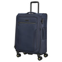 D&N Travel Line 9704 - 4 - Rollen - Trolley M 68 cm erw. (dark blue) - Markenkoffer
