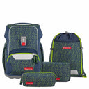 Step by Step Basis - Schulranzen Set 4tlg. (Green Geometric)