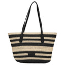 Seidenfelt Savonlinna - Shopper 47 cm (natural straw with black stripes)
