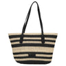 Seidenfelt Savonlinna - Shopper 47 cm (natural straw with black stripes)