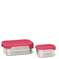 Ergobag Zubehör - Fiambrera de acero inoxidable 2 piezas 16 cm (Princesa)