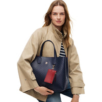 Tommy Hilfiger Icon Satchel Mono - Bolso de mano 38 cm (space blue)