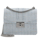 Seidenfelt Roros Tweed - Schultertasche 21 cm (sea blue tweed)