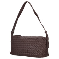 Les Visionnaires Marie Baguette Weave Silky - Bolso de hombro 38.5 cm (cafe)