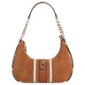 Guess Erenia Top Zip - Schultertasche 23 cm (cognac multi)