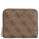 Guess Laurel II SLG Small Zip Around - Geldbörse 3cc 11 cm (latte logo) - Markenkoffer