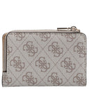 Guess Laurel II SLG Zip Around - Kreditkartenetui 4cc 12 cm (dark taupe logo) - Markenkoffer