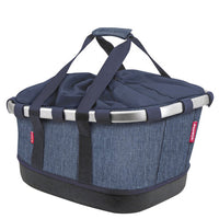 KLICKfix reisenthel Bikebasket GT 21 - Gepäckträgerkorb (Uniklip) (twist blue) - Markenkoffer