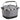 KLICKfix reisenthel Carrybag GT 24 - Gepäckträgerkorb (UniKlip 2) (twist silver) - Markenkoffer