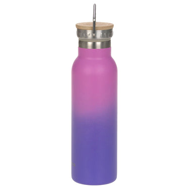Lässig Double Walled Bottle Stainless Steel Unique - Trinkflasche 460ml (Unique Gradient Purple) - Markenkoffer