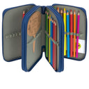 Lässig School Triple Pencil Case - Mäppchen (Unique Dark Blue) - Ansicht 3