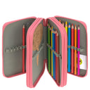 Lässig School Triple Pencil Case - Mäppchen (Unique Pink) - Ansicht 3