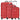 Paradise by CHECK.IN Santiago - 4 - Rollen - Trolley Set 3tlg. (rot) - Markenkoffer