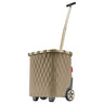 reisenthel carrycruiser - Einkaufstrolley 47.5 cm (frame rhombus olive)