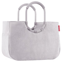 reisenthel shopping loopshopper L - Einkaufstasche mit Bügel 46 cm (cord grey) - Markenkoffer