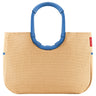 reisenthel shopping loopshopper L - Einkaufstasche mit Bügel 46 cm (frame raffia blue)