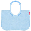 reisenthel shopping loopshopper L - Einkaufstasche mit Bügel 46 cm (frame twist powder blue) - Markenkoffer