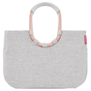 reisenthel shopping loopshopper L - Einkaufstasche mit Bügel 46 cm (frame twist sky rose)