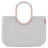 reisenthel shopping loopshopper L - Einkaufstasche mit Bügel 46 cm (frame twist sky rose)
