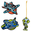 Scout Alpha Exklusiv LED - Schulranzen Set 4tlg. (Planes) - Markenkoffer