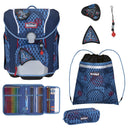Scout Micro Exklusiv Safety Light - Schulranzen Set 4 tlg. (Spacer Explorer) - Markenkoffer