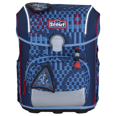 Scout Neo Exklusiv Safety Light - Schulranzen Set 5 tlg. (Space Explorer) - Markenkoffer