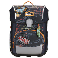 Scout Neo Exklusiv Safety Light - Schulranzen Set 5tlg. (Flames) - Markenkoffer