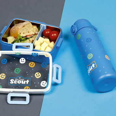 Scout Zubehör - Trinkflasche Edelstahl 500 ml (Smileys) - Markenkoffer