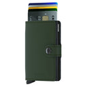 Secrid Matte Miniwallet - Geldbörse RFID 6.5 cm (green-black) - Ansicht 2