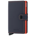Secrid Matte Miniwallet - Geldbörse RFID 6.5 cm (night blue-orange)