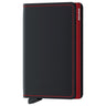 Secrid Matte Slimwallet - Geldbörse RFID 6.8 cm (black-red)
