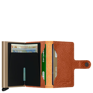 Secrid Vegetable Tanned Miniwallet - Geldbörse RFID 6.5 cm (caramello - sand) - Markenkoffer