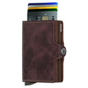 Secrid Vintage Twinwallet - Geldbörse RFID 7 cm (chocolate) - Markenkoffer