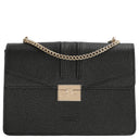 Seidenfelt Roros Big - Schultertasche 28 cm (black gold)