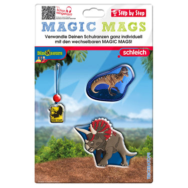 Step by Step Zubehör - Set "Magic Mags" Schleich (Dinosaurs Triceratops) - Markenkoffer