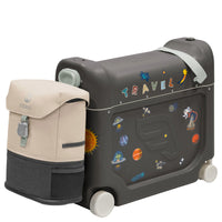 Stokke® JetKids™ Reiseset BedBox 46 cm Set 2 tlg. - 4 - Rollen - Kabinentrolley (midnight grey) - Markenkoffer