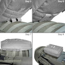 Tatonka Pyrox 45+10 BC - Trekkingrucksack 73 cm erw. (stone grey olive) - Ansicht 12