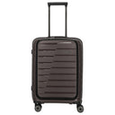 Travelite Air Base - 4 - Rollen - Kabinentrolley mit Vortasche S 55 cm (coffee) - Markenkoffer