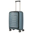 Travelite Air Base - 4 - Rollen - Kabinentrolley mit Vortasche S 55 cm (iceblue) - Markenkoffer
