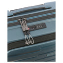 Travelite Air Base - 4 - Rollen - Kabinentrolley mit Vortasche S 55 cm (iceblue) - Markenkoffer