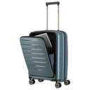Travelite Air Base - 4 - Rollen - Kabinentrolley mit Vortasche S 55 cm (iceblue) - Markenkoffer