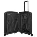 Travelite Air Stripe - 4 - Rollen - Trolley 66 cm erw. (black) - Markenkoffer