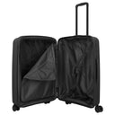Travelite Air Stripe - 4 - Rollen - Trolley 66 cm erw. (black) - Markenkoffer