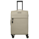 Travelite BARBARA Stepp - 4 - Rollen - Trolley M 68 cm erw. (satin nude, 68 cm) - Markenkoffer