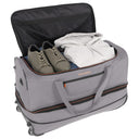 Travelite Basics - Rollenreisetasche 98/119L 70 cm erw. (grau/orange) - Ansicht 5